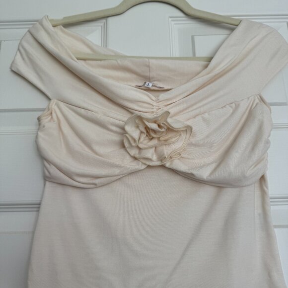 Reformation Emerald Knit Top with Rosette - Picture 5 of 7